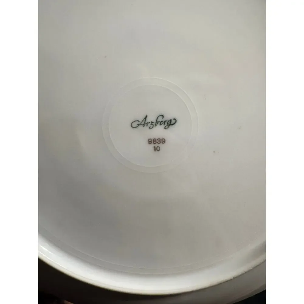 Arzberg Set of 6 Gold trim Dinner Plates
